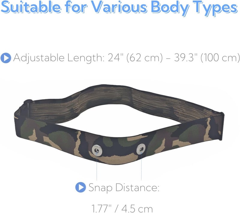 FUREHON Polar H10 Replacement Chest Strap, Adjustable Heart Rate Monitor Strap Compatible with Polar H9/H7, Garmin, Wahoo TICKR, Coospo & More - Comfortable, Anti-Slip HR Strap for Fitness Training - Image 5